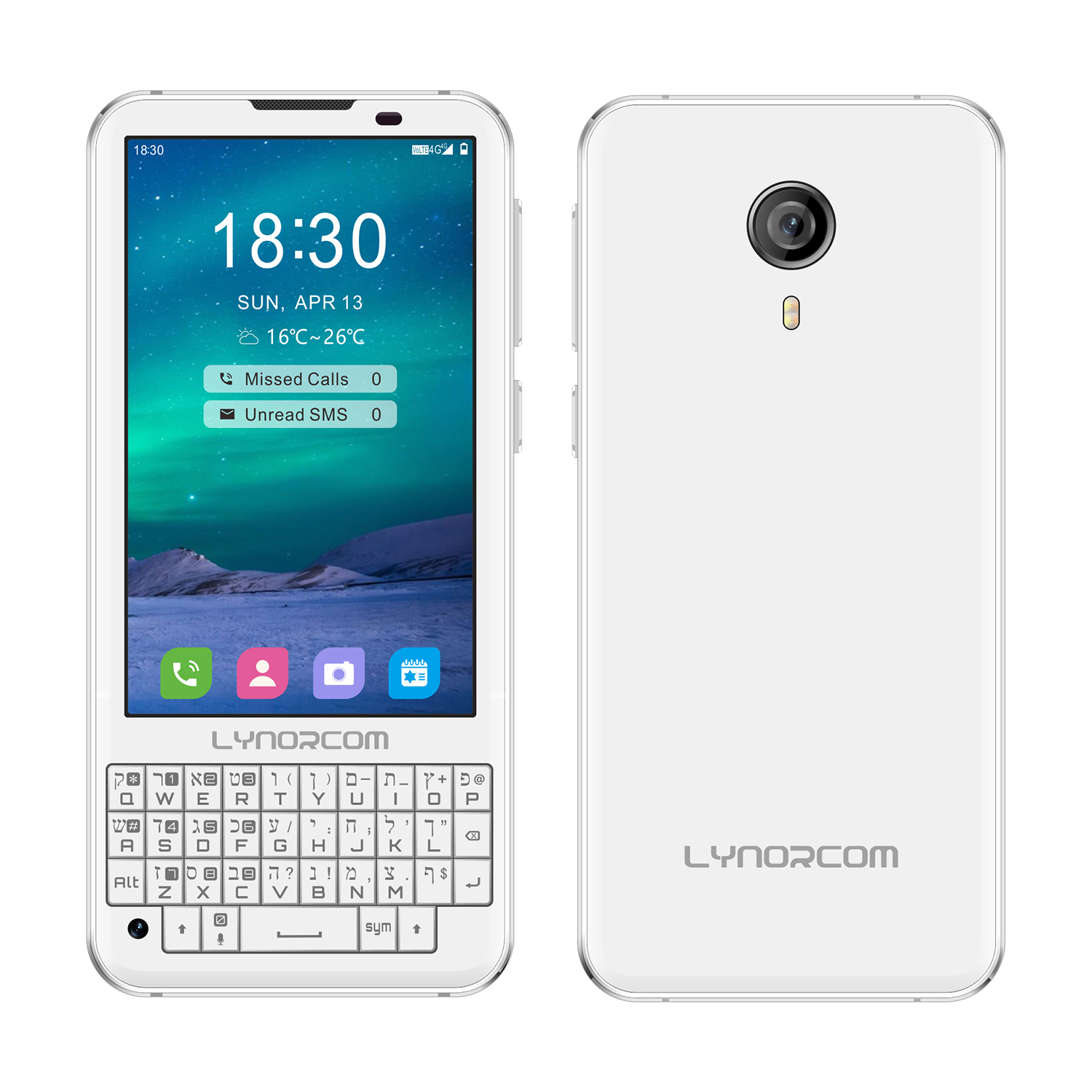 Q390 [OEM & ODM]  4G Dual SIM Full Keyboard Kosher Smartphone Smartphone 6GB+128GB 3.97incell HD