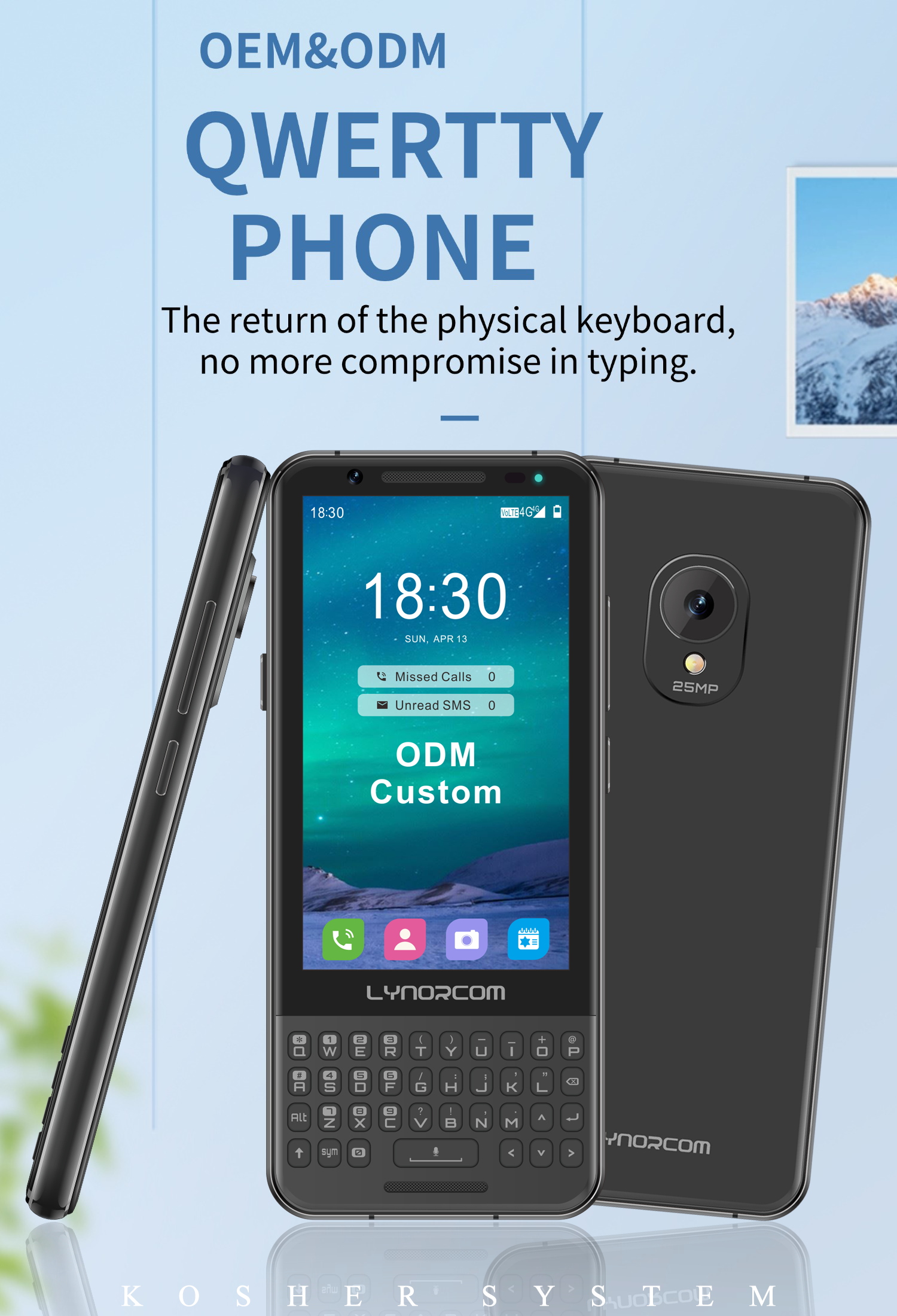 4.1-inch QWERTY Keyboard Smartphone, 6GB+128GB Storage Space, 8MP+20MP Camera, MTK6765 Octa Core Chip Kosher Phone(pic1) 010.png